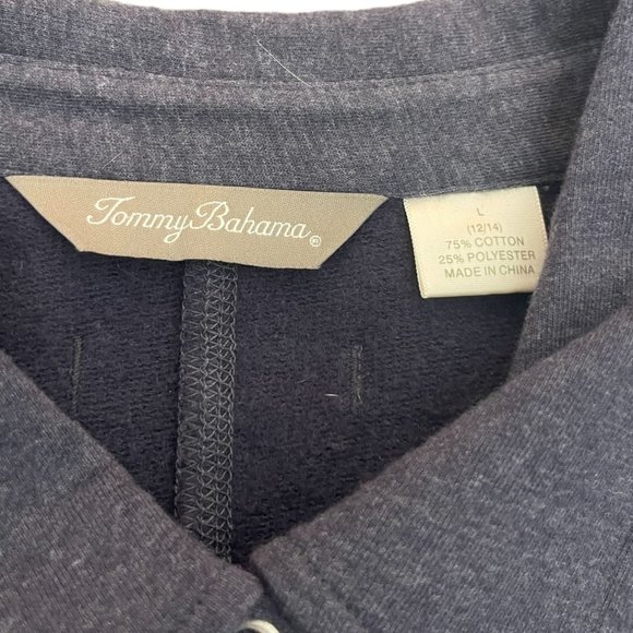 Tommy Bahama SPA Gray Button Front Women's Dress, Size L - Picture 3 of 8